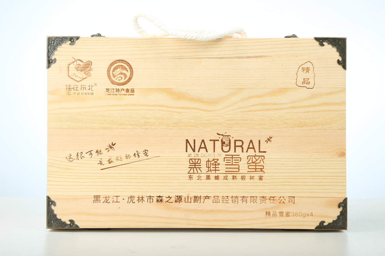 雪蜜精品木盒380克×4瓶