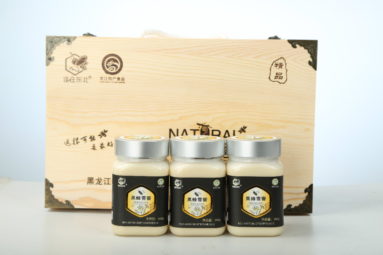 雪蜜精品木盒500克×3瓶